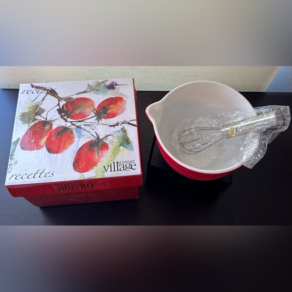 NIB Gourmet du Village Whisk & Bowl Set with box. - Picture 3 of 13